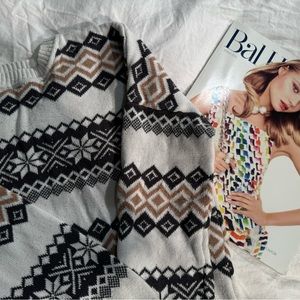 OVERSIZED FAIR ISLE SWEATER HOLISTER